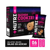 Sixpack Galletas +Nutri Co Quinua Blueberry 30g