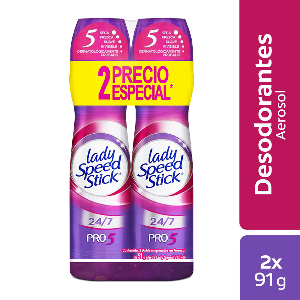 Desodorante Spray Speed Stick Pro5 2x91g