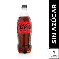 Gaseosa Coca Cola Sin Azúcar Botella 1L