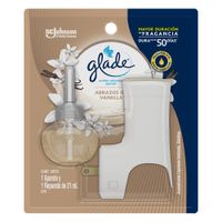 Ambientador Glade Aceites Naturales Abrazos de Vainilla + 1 repuesto 21ml
