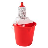 Set de Limpieza Hude Eco: Balde 10L + Trapeador + Palo Surtido