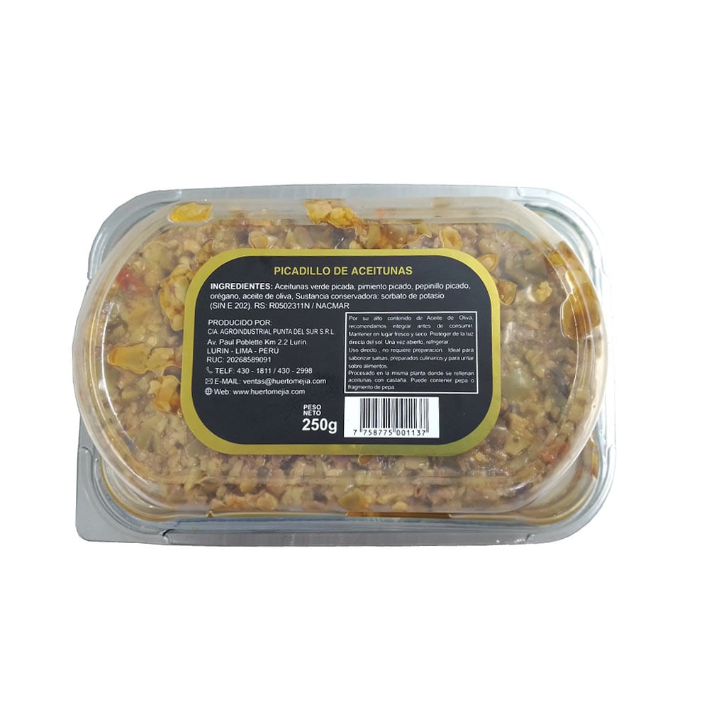 Picadillo de Aceitunas Huerto Mejia 250g