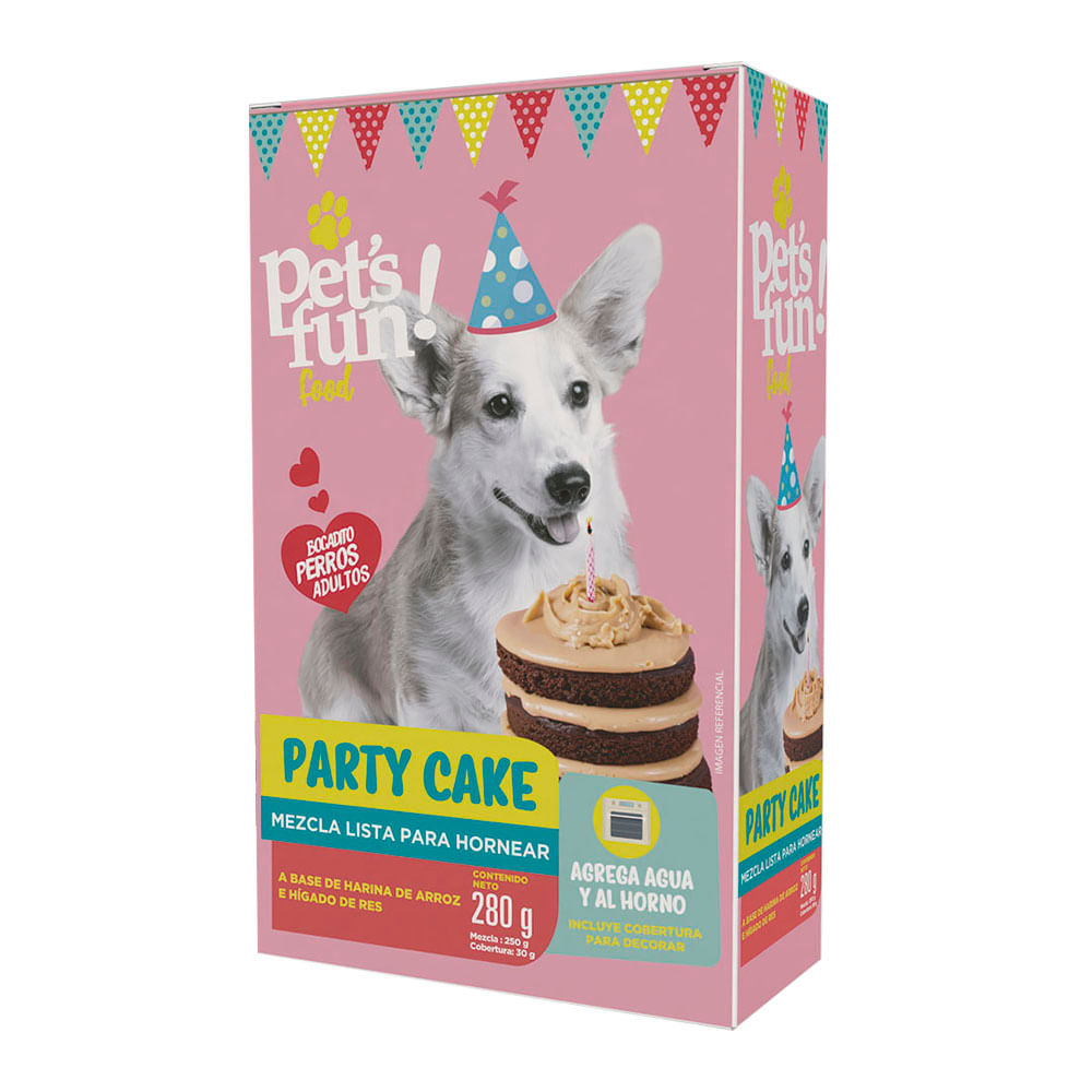 Torta para Perros Instantánea Pet's Fun Sabor Res 280g