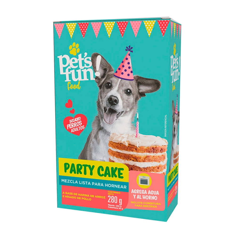 Torta para Perros Instantánea Pet's Fun Sabor Pollo 280g