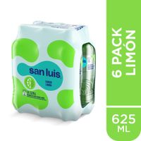 Sixpack Bebida San Luis Sabor Limón Botella 625ml