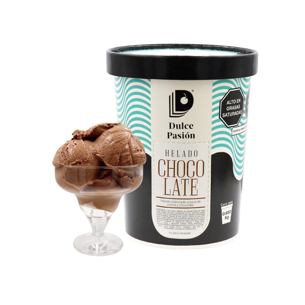 Helado Dulce Pasión Sabor Chocolate 650g