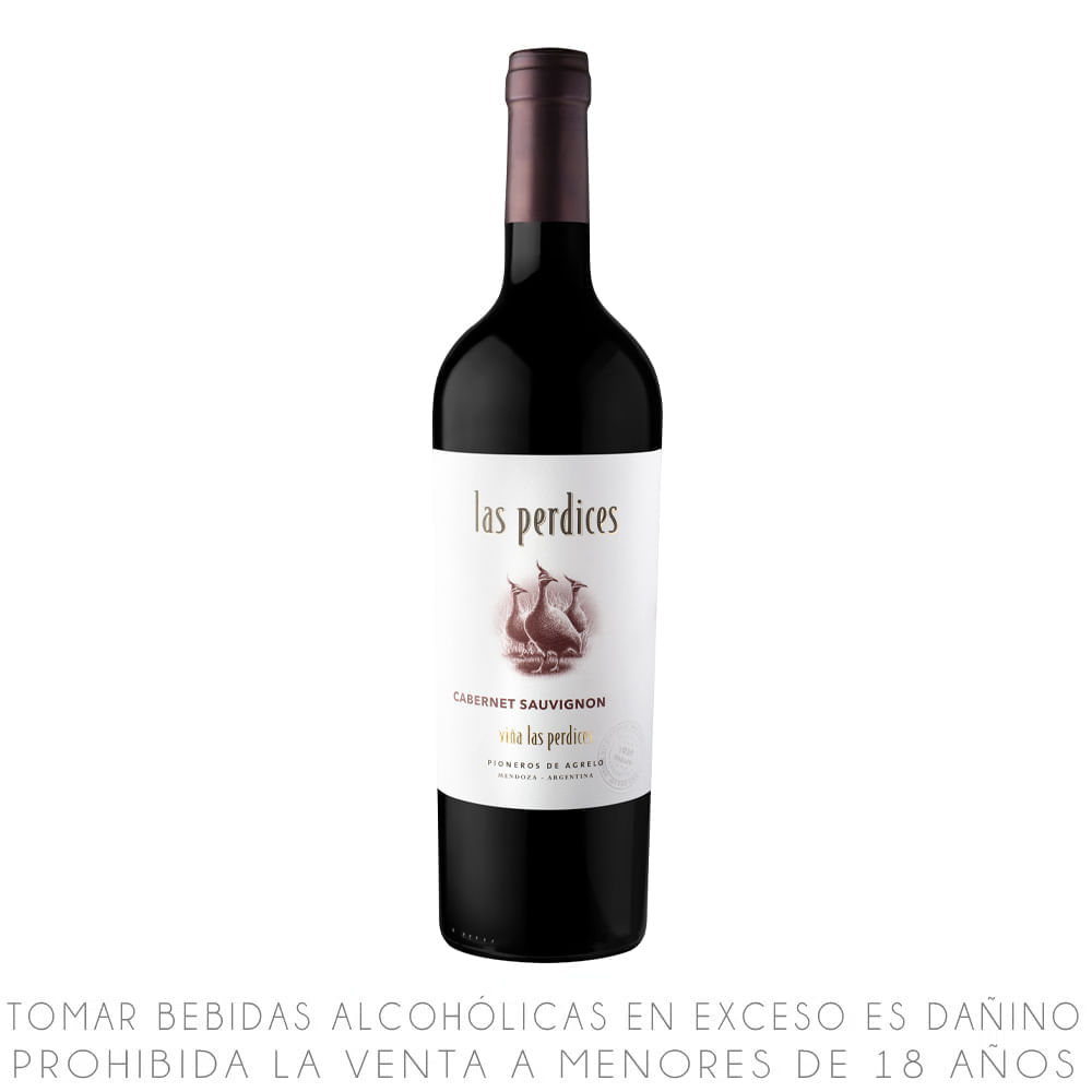Vino Tinto Cabernet Sauvignon Las Perdices Botella 750ml