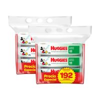 Pack x2 Fourpack Toallitas Húmedas Huggies Limpieza Efectiva 48un