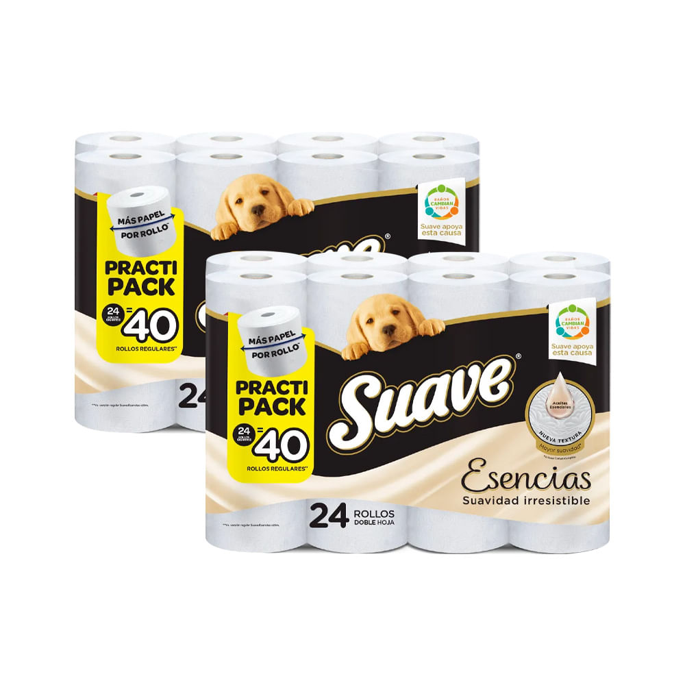 Twopack Papel Higiénico Suave Esencias 24un
