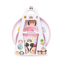 Set Vajilla y Vaso Tsum Tsum Rosado 3 Piezas