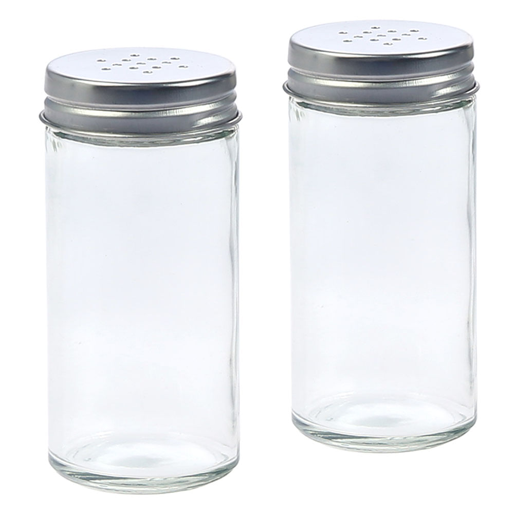 Set 2 Especieros Krea Tapa Metal Lisa