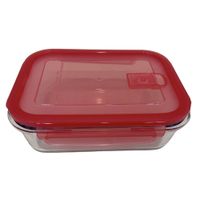 Contenedor Krea Hermético Vidrio Rectangular 1.5L