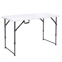 Mesa Rectangular Alpes Plegable Blanca 120cm