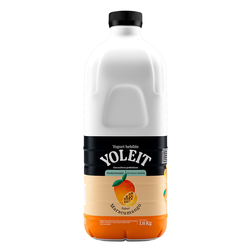 Yogurt Bebible Sin Lactosa Yoleit Maracumango 1.6kg