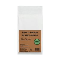 Bolsas Multiusos Blanco Opaco Mecasa 25.4x38.1cm 100un