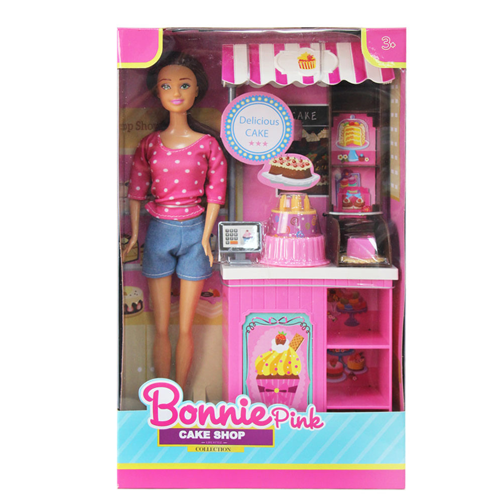 Muñeca Bonnie Pink + Tienda de Postres