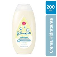 Crema Corporal Hidratante para Bebé Johnson's Recien Nacido 200g