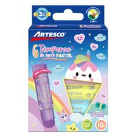 Tempera en Barra Artesco 10g Pastel 6un