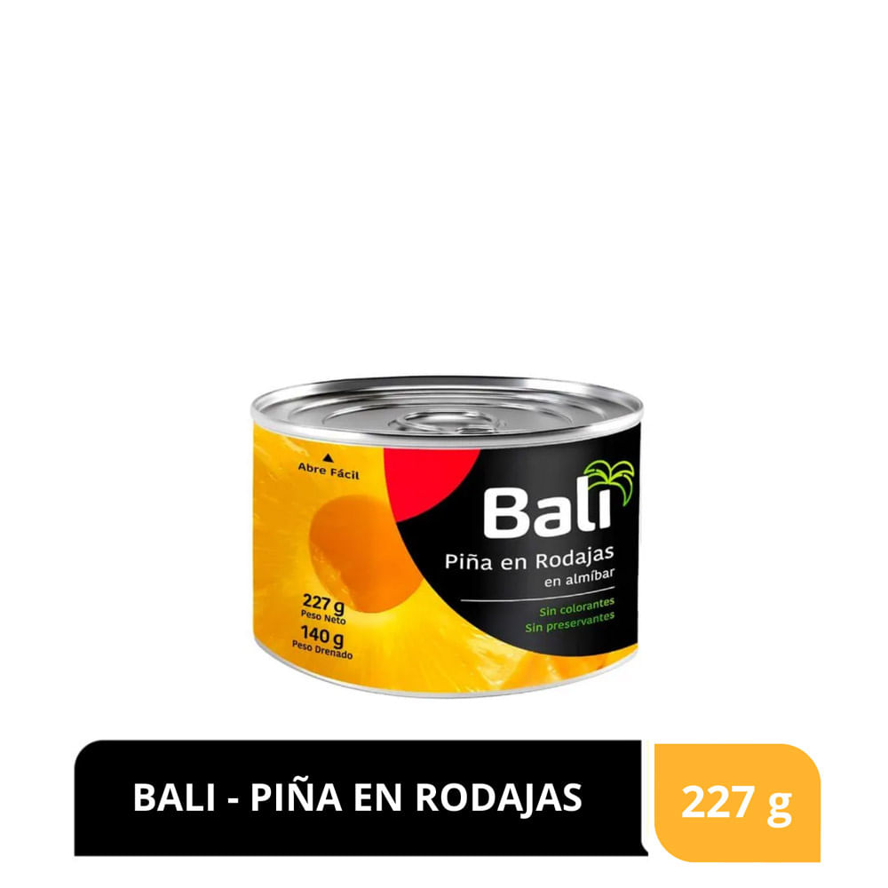 Piña en Rodajas Bali Lata 227 g