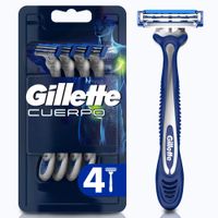 Máquina de Afeitar Desechable Gillette Cuerpo 4un