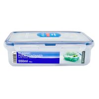 Envase Hermetico Rectangular Lock & Lock 500ml