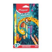 Lapices de Colores Maped Jumbo Jungle