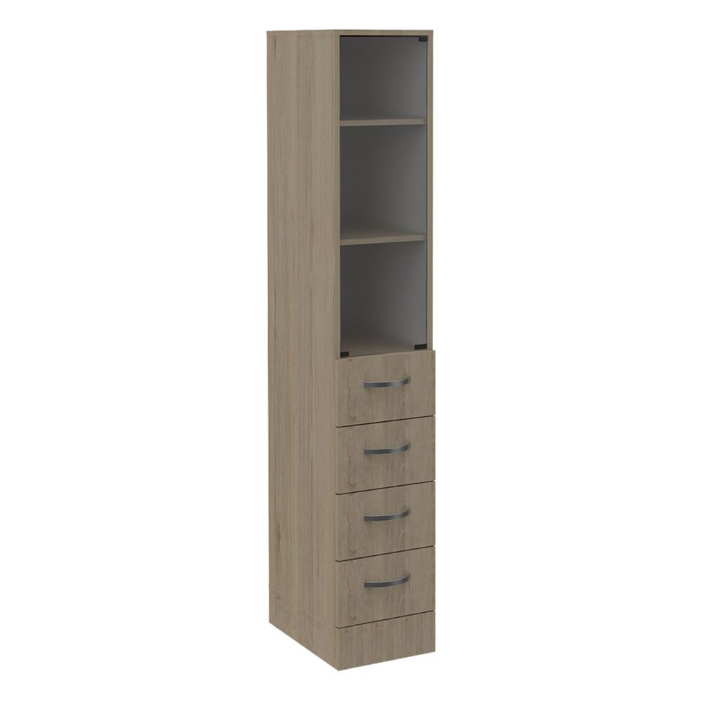 Torre Baño Tuhome Vanguard 4 Cajones Rovere Blanco