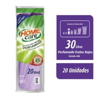 Bolsa de Basura Perfumada 30L Home Care Frutos Tropicales Rollo 20un