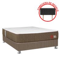 Cama 2 Plazas Forli Bio + Cabecera + 2 Almohadas