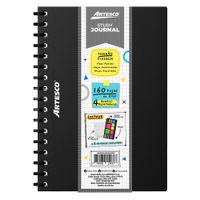 Study Journal Artesco Negro + 4 Resaltador