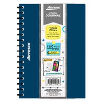 Study Journal Artesco Azul + 4 Resaltador