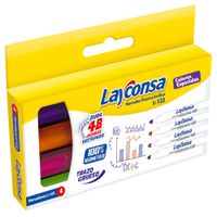 Plumón Layconsa Pizarra 123 4un Color