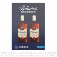 Twopack Whisky Ballantine's Finest Botella 700ml