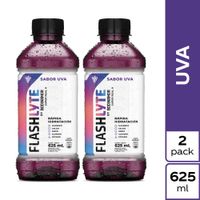 Twopack Bebida Rehidratante Flashlyte Uva Botella 625ml