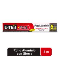 Uthil Papel Aluminio 8Mt x 30CmÿC/Sierra