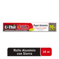 Uthil Papel Aluminio 16Mt x 30CmÿC/Sierra