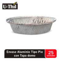 Envase Aluminio Pie + Tapa 25