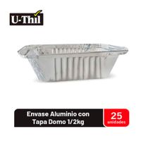 Envase Aluminio 430 ml +Tapa 1/2 Kg
