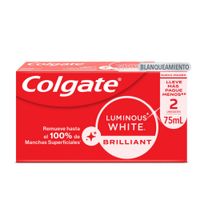 Twopack Pasta Dental Blanqueadora Colgate Luminous White 75ml