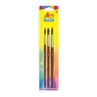 Set Pinceles Artesco Redondos 3un