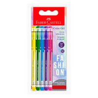 Bolígrafo Faber Castell Color Gel Fashion 5un