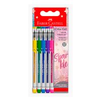 Bolígrafo Faber Castell Color Gel Sparkle 5un