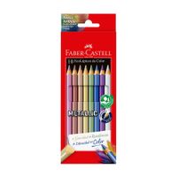 Ecolápices Faber Castell Metallic 10 Colores 4.0