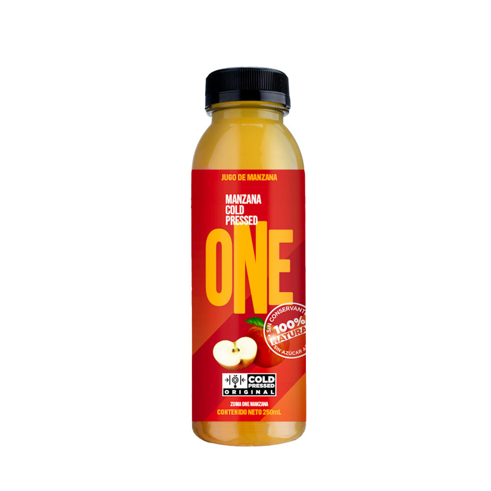Jugo de Manzana Cold Pressed ONE Botella 250ml