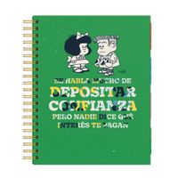 Dgnottas Cuaderno Espiralado Cuadriculado A4 Mafalda Surtido