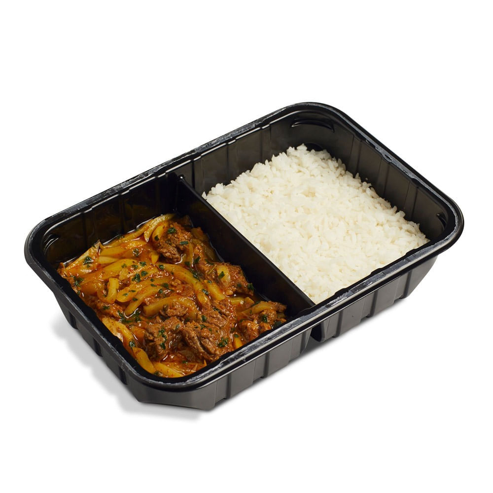 Olluquito con Carne y Arroz Blanco x un