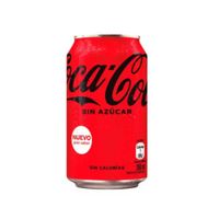 Gaseosa Coca Cola Sin Azúcar Lata 350ml