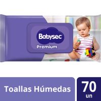 Toallitas Húmedas Babysec Premium 70un