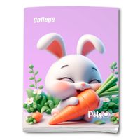 Cuaderno College Triple Renglón Pets