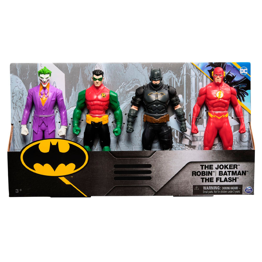 Pack x4 Figuras de Accion Batman 15cm